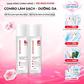 Bộ đôi làm sạch và dưỡng ẩm Sắc Ngọc Khang Nước tẩy trang 145ml +  Nước hoa hồng 145ml