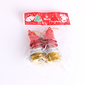Mua Bộ 12 Chuông Trang Trí Noel Giáng Sinh Vàng Bạc Đỏ