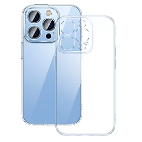 Ốp lưng chống sốc trong suốt cho iPhone 14 Pro Max (6.7 inch) hiệu Baseus Protective Case trang bị khung bảo vệ camera, chống chịu va đập cực tốt, độ trong suốt chuẩn HD - hàng nhập khẩu