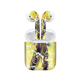 Mua Miếng dán skin chống bẩn cho tai nghe AirPods in hình Songoku Dragon Ball - 7vnr038 (bản không dây 1 và 2)