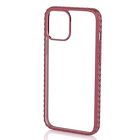 Ốpp lưng cho iPhone 12 (6.1) và 12 Pro (6.1) hiệu MIPOW Hybrid Glass Pc Tpu viền màu chống sốc - Hàng nhập khẩu