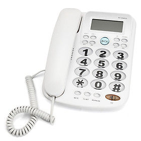 Corded Phone Big Button Landline Caller ID Desktop Home Telephone Desk Hotel Bar