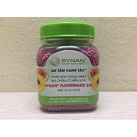 PHÂN BÓN THÔNG MINH TAN CHẬM CÓ KIỂM SOÁT RYNAN FLOWERMATE 240 NPK 14-14-14+TE 150G