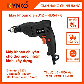 Khoan điện đầu 6mm - KD54 cầm tay giá tốt chính hãng Kynko J1Z-KD54-6 #6541