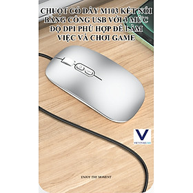 Mua Chuột có dây M103 kết nối bằng cổng USB với 3 mức độ DPI phù hợp để làm việc  chơi game ( Màu ngẫu nhiên)