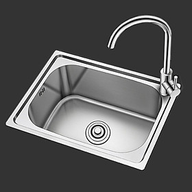 Mua Chậu  Rửa Chén Bát Schmidt 6043 1 Hố Đơn Inox Cao Cấp 201  Bồn Rửa Mặt  Chau Rua Chen  Nguyên Đúc 60x43x23   Thiết Kế Kiểu Dáng Sang Trọng  Đẹp Mắt  Gọn Gàng- Hàng Chính Hãng