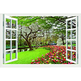 Mua Tranh dán tường 3D cửa sổ