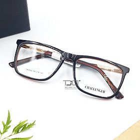 GỌNG KÍNH UNISEX THỜI TRANG, PHOM VUÔNG, CHÍNH HÃNG CHALLENGER CA3042