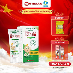 Kem bôi da trẻ em Ích Nhi 20g giúp giảm mẩn ngứa, sưng đỏ, dùng cho trẻ từ sơ sinh bị hăm tã, mụn nhọt, rôm sẩy