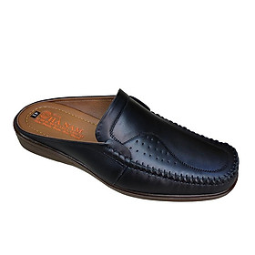 Dép Bít Mũi Nam Da Bò Thật TiTi ĐÔ Cao Cấp GSB2015