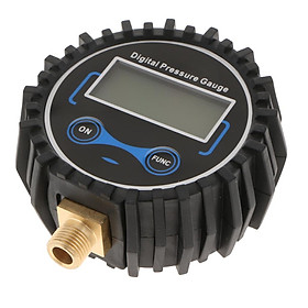 Digital Tire Inflator With Pressure Gauge, 200 PSI Air Chuck And Compressor Accessories With LED Backlit Screen  Black