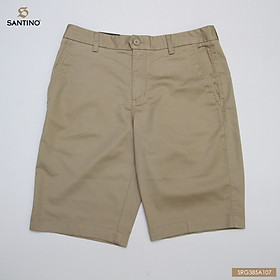 Quần short kaki nam ngắn Santino, chất liệu cotton cao cấp co dãn nhẹ, dáng xuông thoải mái SRG385A106