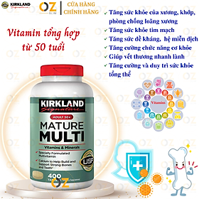 Vitamin tổng hợp cho người từ 50 tuổi Kirkland Adult 50+ Mature Multi tăng sức đề kháng, phòng bệnh lây nhiễm, bệnh do virus, vi khuẩn - OZ Slim Store