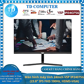 Mua Màn hình máy tính 24inch VSP IP2407SG (23.8  IPS FHD 100Hz  HDMI+VGA) - Hàng chính hãng VSP phân phối