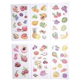 Sticker Dán Trang Trí ( Bộ 6 Tấm ) - Fruit