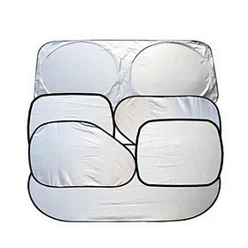 Bộ 6 tấm chắn nắng ô tô gập gọn tiện lợi, chắn nắng hiệu quả