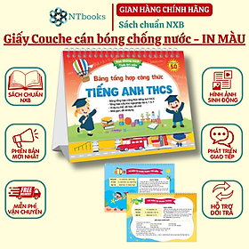 Sách - Bộ Lịch Bảng Tổng Hợp Công Thức Tiếng Anh THCS - Phiên Bản 5.0