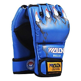 Găng tay đấm boxing hở ngón MMA Wolon