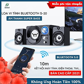 Mua Loa vi tính bluetooth XSmart DURL BASS SADA S-20 có đèn LED  tương thích máy tính laptop pc tivi điện thoại nghe nhạc cực đã - Hàng Chính Hãng