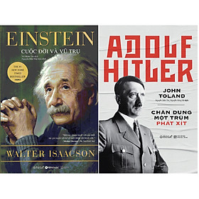 Combo Chân Dung 2 Nhân Vật Nổi Tiếng Của Nước Đức Thế Kỷ 20 ( Einstein: Cuộc Đời Và Vũ Trụ + Adolf Hitler: Chân Dung Một Trùm Phát Xít ) Tặng BookMark Romantic
