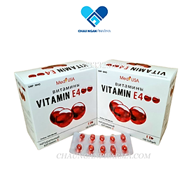 Vitamin E 400 đỏ  giúp làm đẹp da, sáng da, chống oxy hóa, căn bằng nội tiết tố - Hộp 100 viên