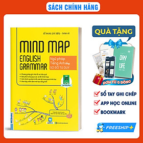 Hình ảnh Sách  Mindmap English Grammar - Ngữ Pháp Tiếng Anh Bằng Sơ Đồ Tư Duy Cho Người Học Căn Bản - Học Kèm App