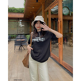 Áo thun ulzzang nữ tay lỡ form rộng chất vải mềm mịn thoáng máy