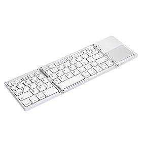 Rogtz bàn phím không dây mini gấp gọn bluetooth tích hợp touchpad b033 - hàng nhập khẩu