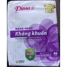 Gói 40 Miếng 15.5cm | Combo 6 Gói Băng Vệ Sinh Diana Sensi Hàng Ngày Kháng Khuẩn 40 Miếng- HSD luôn mới