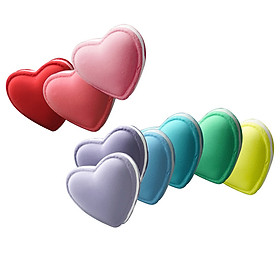 Set 8 Mô Hình Bánh Macaroon Trái Tim Trang Trí Bằng Đất Sét