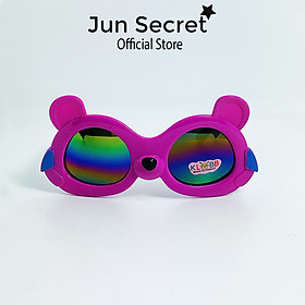 Kính mát trẻ em Jun Secret kiểu kính hình chuột ngộ nghĩnh dành cho bé trai và bé gái từ 1 tới 5 tuổi JS202203