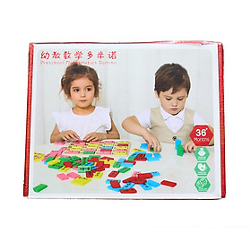 Đồ Chơi Gỗ Domino Ghép Toán
