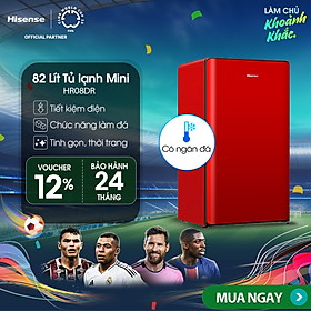 Tủ lạnh Mini Hisense 82 Lít HR08DR/HR08DW tiết kiệm điện, làm lạnh nhanh, bảo hành 24 tháng - HÀNG CHÍNH HÃNG