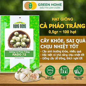 Mua Hạt Giống Cà Pháo Trắng GreenHome  Gói 0 5g~100 hạt  Dễ Trồng Quanh Năm  Năng Suất Cao T44