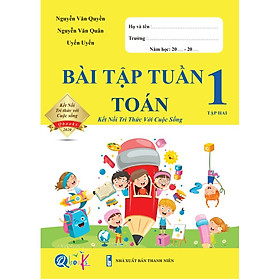 Sách - Combo Bài Tập Tuần và Đề Kiểm Tra Toán 1 - Kết Nối Tri Thức Với Cuộc Sống - Học Kì 2