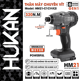 THÂN MÁY CHUYÊN VÍT 21V BODY HM21-C1CV-X21 HUKAN -HÀNG CHÍNH HÃNG