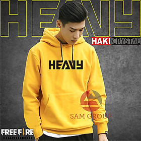>> BÁO GIÁ ÁO HEAVY FREE FIRE ÁO THUN CỘC TAY MÀU ĐEN MẪU ĐẸP, ÁO HEAVY IN HÌNH KHÔNG PHAI MÀU CHẤT THUN MỀM MẠI, HÌNH IN SẮC NÉT | Shopee Lazada Sendo Tiki mới nhất 210 Áo Khoác Vàng Heavy Free Fire Áo Màu vàng Có Mũ Chui Đầu Đủ Size Từ 22-90kg, Chất Liệu Nỉ Bông Mềm Mại dày dặn, Kiểu Dáng Phù Hợp Cho Cả Nam Và Nữ, Hình In Chuyển Nhiệt Sắc Nét, Không Phai Màu Kể Cả Khi Dùng Máy Giặt