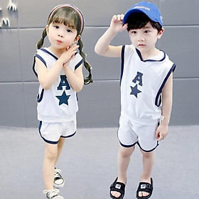 Bộ quần áo bé trai và bé gái phong cách thể thao cá tính năng động