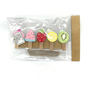 Kẹp Gỗ Hình Nhỏ 9 - Mẫu 63 - Hình Trái Cây