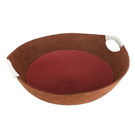 Round Cat Bed Pet Supplies Mat Nest Pet House for Rabbit Indoor Cats Kitten