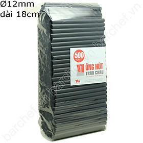 Mua Ống Hút Trân Châu Đen Phi 12 Lốc 500gr