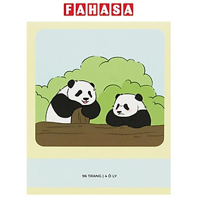 Tập Học Sinh Fluffy Panda - Miền Nam - 4 Ô Ly - 96 Trang 80gsm - The Sun 01