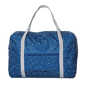 Waterproof Foldable Large Travel Storage Bag Luggage Organizer Sky blue