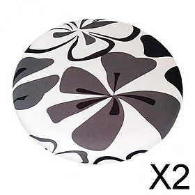 2xFashionable Bar Stool Round Cover Lift Chair Seat Sleeve Lounge Style_1