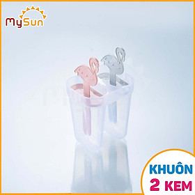 Mua Khuôn khay dung cụ LÀM KEM que tại nhà tiện lợi có bộ hộp khya bằng nhựa PP an toàn MySun