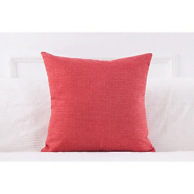 Mua Vỏ gối vuông tựa lưng trang trí ghế Sofa màu Basic - Hàng Cao Cấp