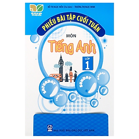 Sách - Phiếu bài tập cuối tuần môn Tiếng Anh lớp 1