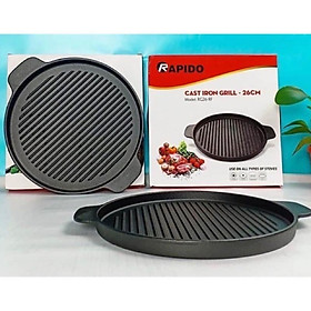 Mua Chảo gang Rapido size 26 dùng cho bếp từ  hồng ngoại