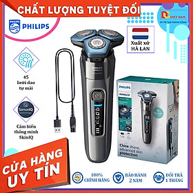 Máy cạo râu khô và ướt Series 7000 cao cấp Hà Lan. Thương hiệu Philips Norelco S7788