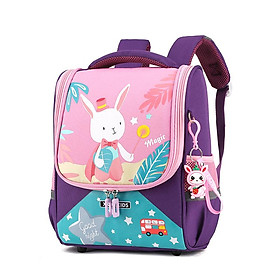 Dễ Thương Thỏ Con Bé Gái Lưng Cao Cấp Mẫu Giáo Schoolbag Lô Trẻ Em Khủng Long Bé Trai Học Túi 2-6 Tuổi - one